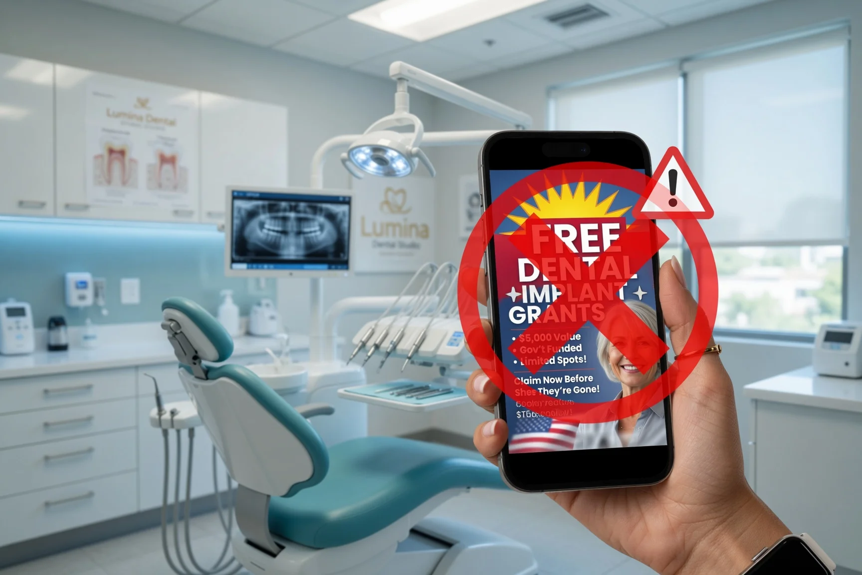 Why Google Ads Keep Flooding Dental Practices With Patients Seeking Free Implants, Government Grants, or Trials — Executive Whisper cover image